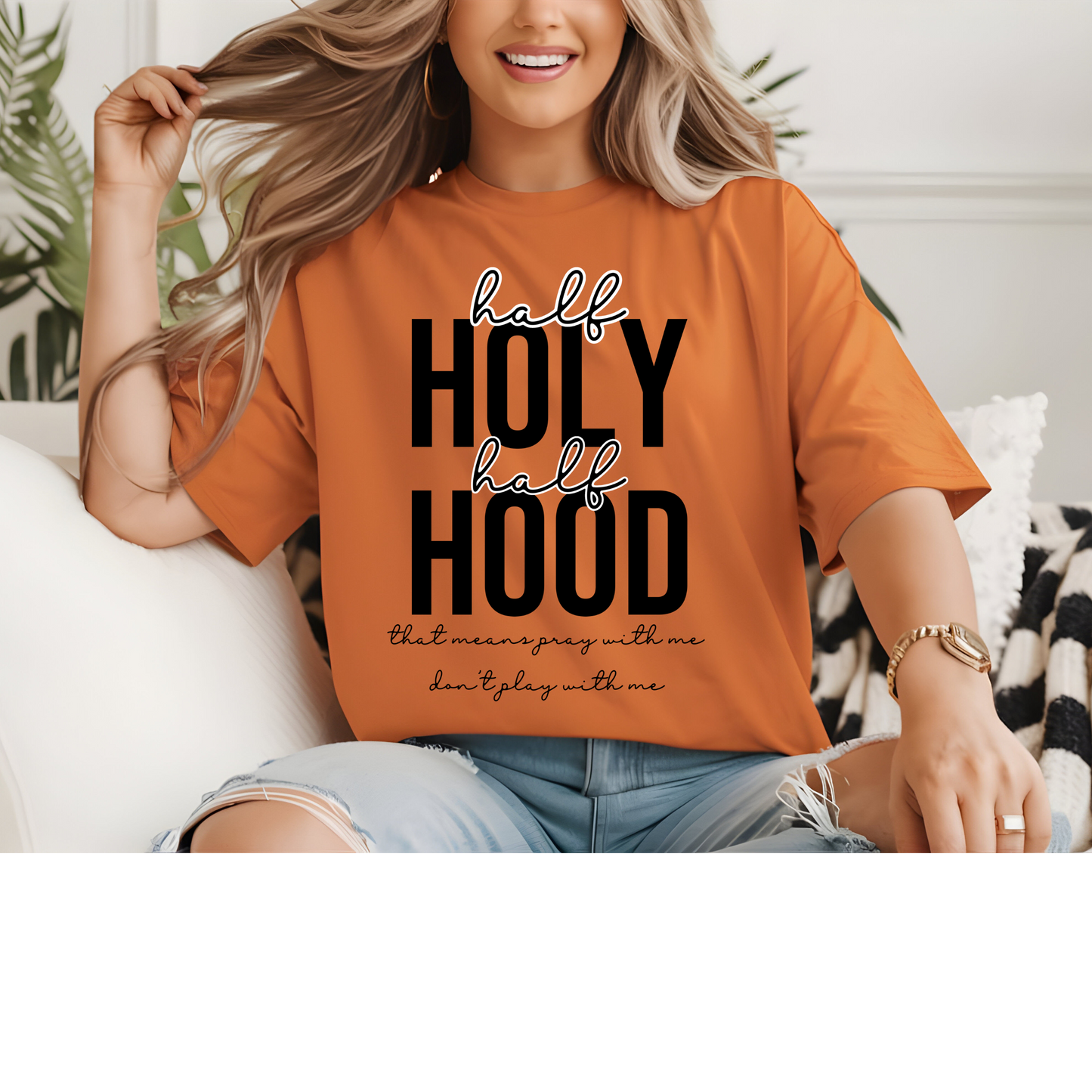 Half only and half hood DTF