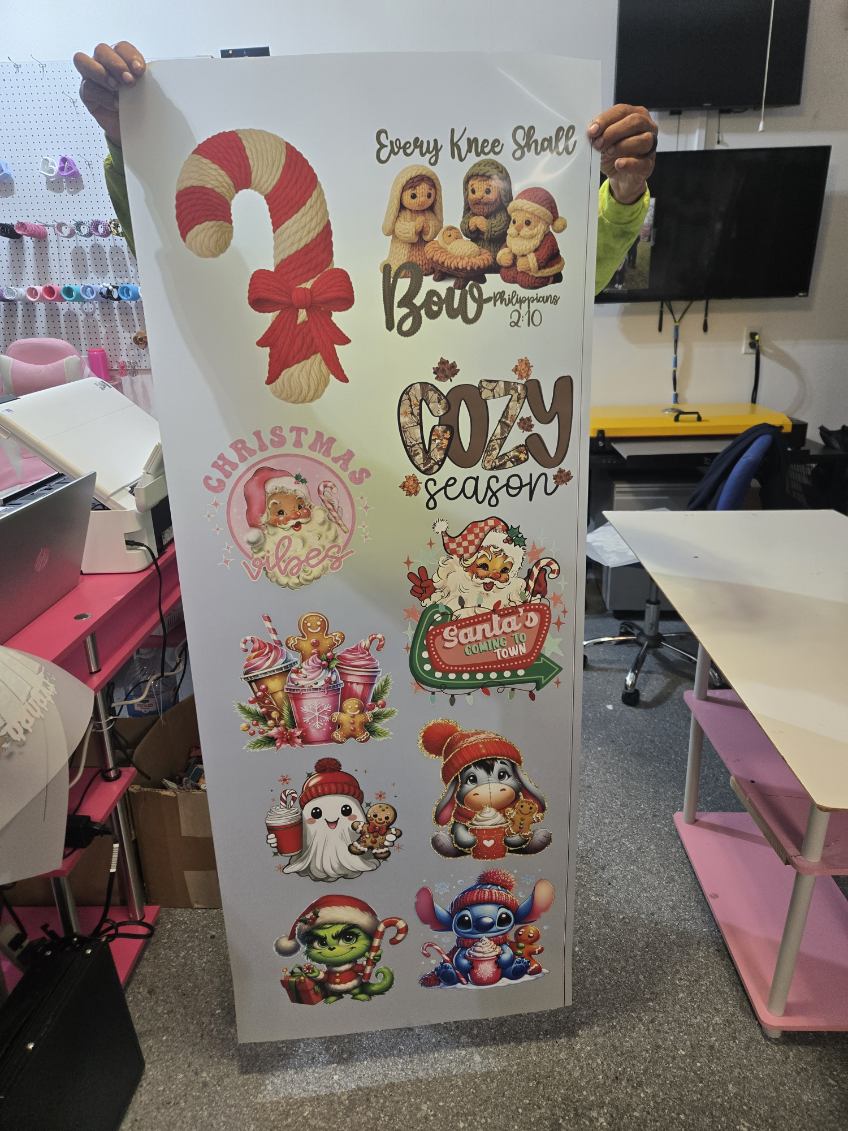 Christmas Gangsheet 22x60