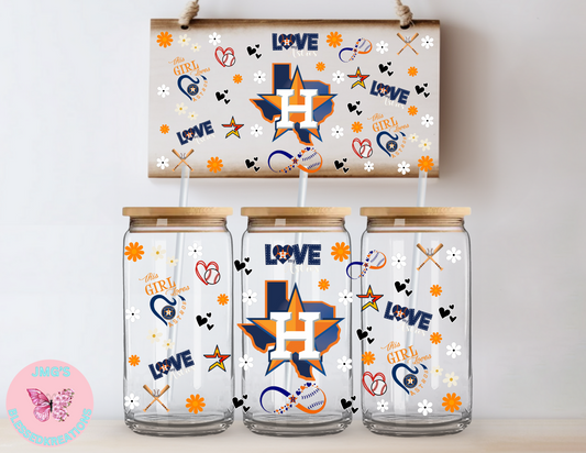 Love H-Town 16oz UVDTF Wrap