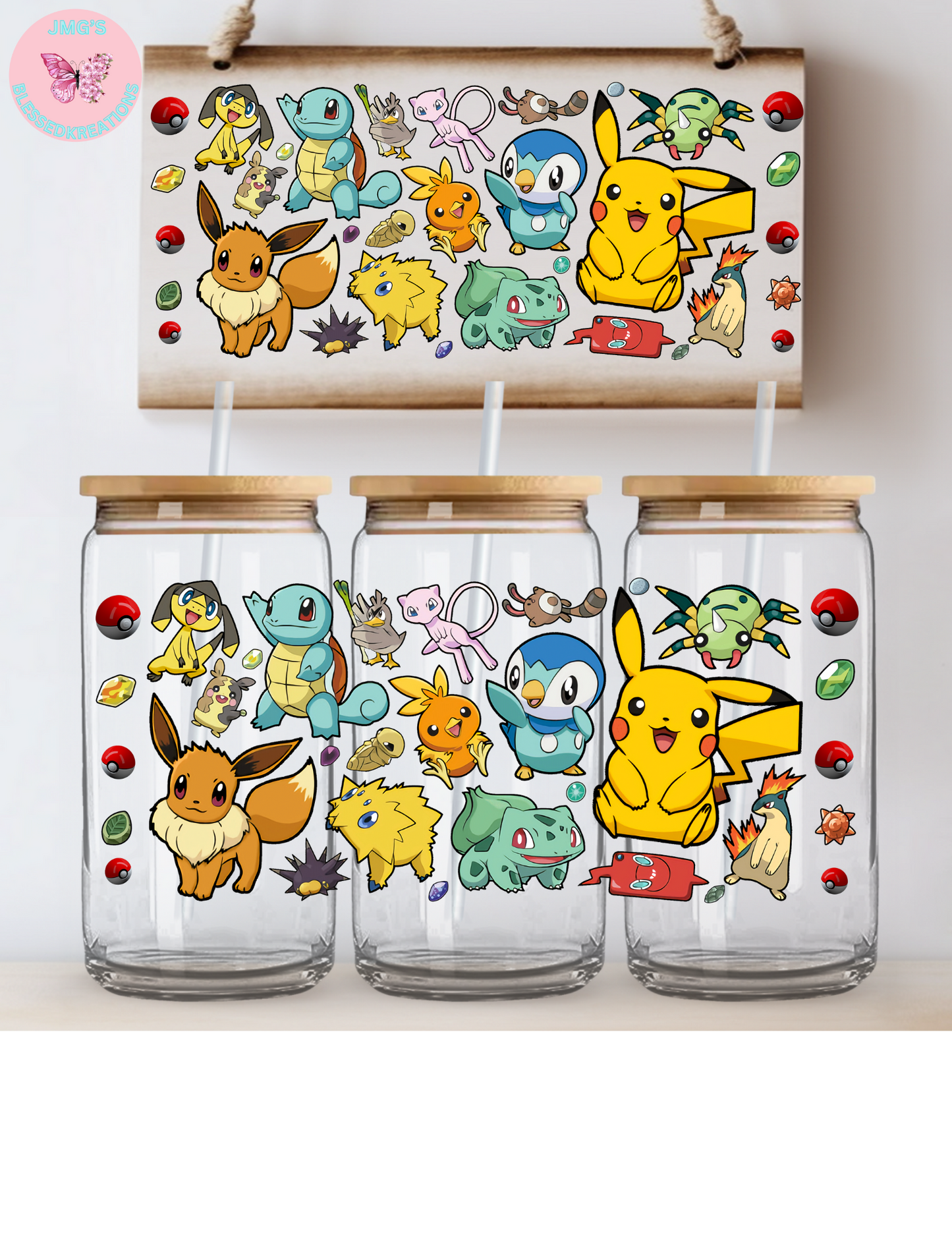 POKEMON 16OZ UVDTF WRAP