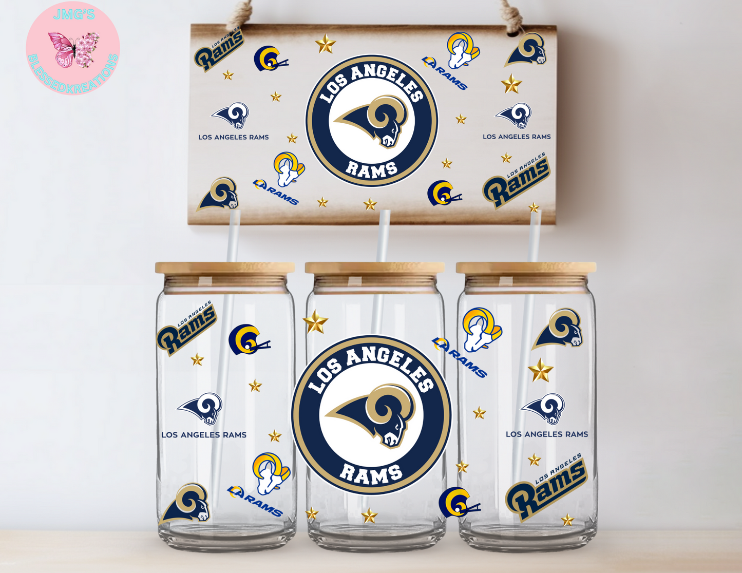 Rams 16oz UVDTF Wrap