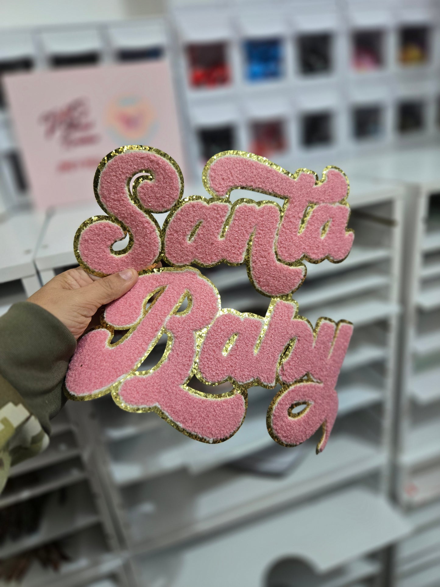 Santa Baby Chenille Patch